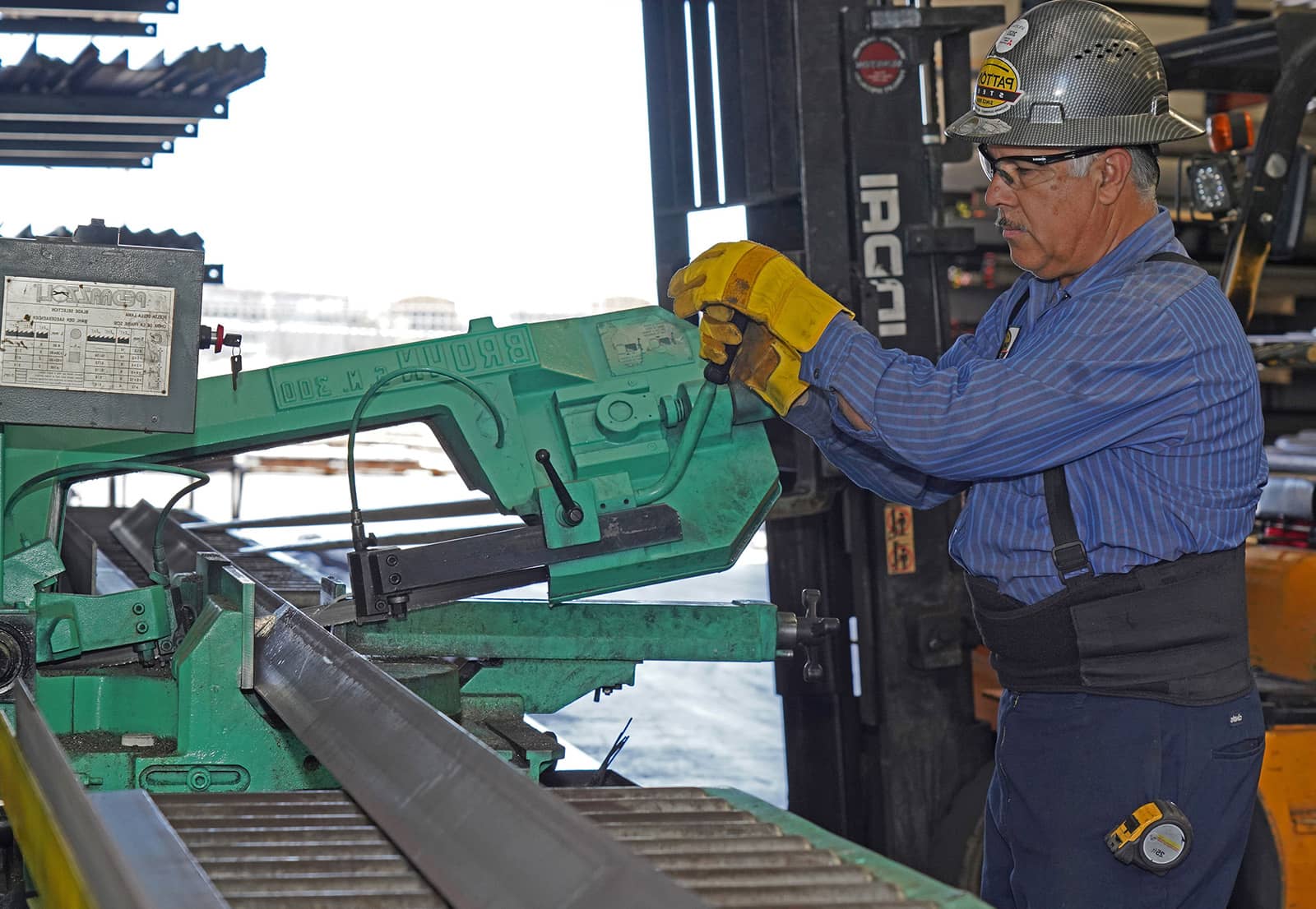 A Cutting working man